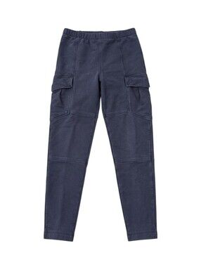Tea Collection Kids Navy Blue Cargo Pocket Leggings Pants Cotton Girls Size 7